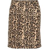 Kaffe - Denim Rok - Luipaardprint - Hoge Taille
