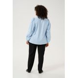Kaffe Curve - Blouse - Blauw - Chambray - V-hals