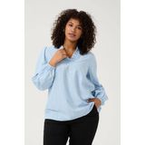 Kaffe Curve - Blouse - Blauw - Chambray - V-hals