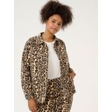 KAFFE - Leonoma - Tussenjas - Chamois / Brokaat / Zwart