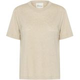 My Essential Wardrobe Lisamw Tee Tops & T-shirts Dames - Shirt - Beige - Maat L