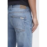 Jeans - Blauw - Regular Fit - Met Riemlussen en Ritssluiting