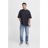 Jeans - Blauw - Regular Fit - Met Riemlussen en Ritssluiting