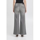 ICHI - IHTWIGGY - Jeans - Grijs - High Waist Wide Leg - 5-pocket model