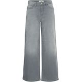 ICHI - IHTWIGGY - Jeans - Grijs - High Waist Wide Leg - 5-pocket model
