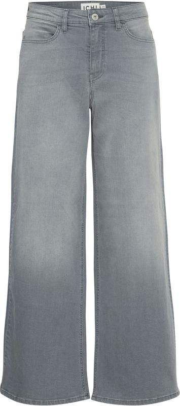 ICHI - IHTWIGGY - Jeans - Grijs - High Waist Wide Leg - 5-pocket model