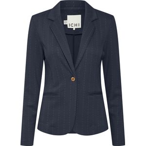 ICHI Casual zakelijke blazer voor dames, 194010/Total Eclipse, XL