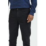 Jeans - Denim Black - Regular Fit - Knoopsluiting - Riemlussen