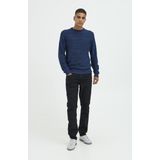 Jeans - Denim Black - Regular Fit - Knoopsluiting - Riemlussen