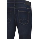 Jeans - Denim Darkblue - Knoopsluiting - Regular Fit - Riemlussen