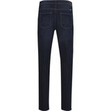 Jeans - Denim Darkblue - Knoopsluiting - Regular Fit - Riemlussen