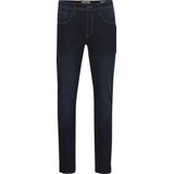 Jeans - Denim Darkblue - Knoopsluiting - Regular Fit - Riemlussen