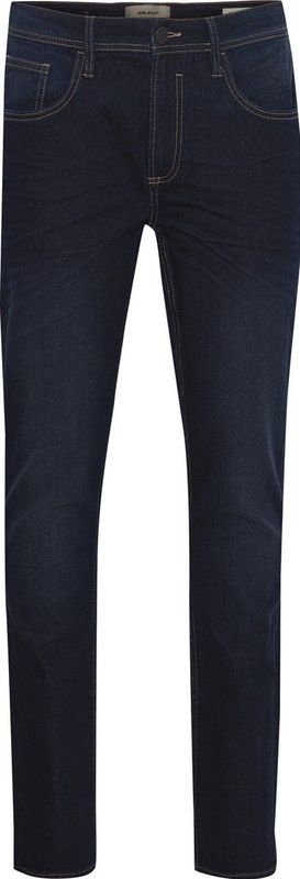 Jeans - Denim Darkblue - Knoopsluiting - Regular Fit - Riemlussen