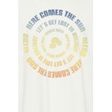 BLEND Shirt  blauw / lichtgeel / oranje / wit