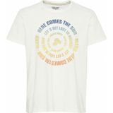 BLEND Shirt  blauw / lichtgeel / oranje / wit