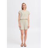 Fransa - FRJuna - Broek - Lichtbeige - Viscose, Gevoerde Zoom, Elastische Taille