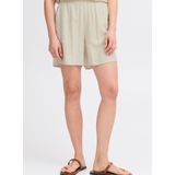 Fransa - FRJuna - Broek - Lichtbeige - Viscose, Gevoerde Zoom, Elastische Taille