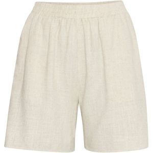 Fransa - FRJuna - Broek - Lichtbeige - Viscose, Gevoerde Zoom, Elastische Taille