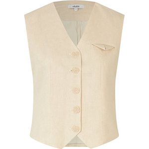 Linnen gilet met V-hals, model 'Flavio'