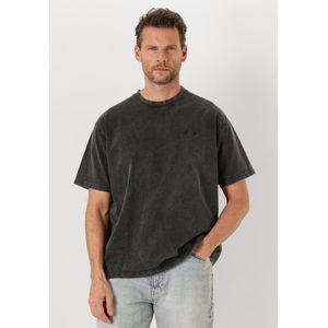 Woodbird Wbbaine Washed Tee Heren - Donkergrijs