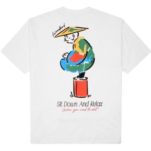 Woodbird - Wbbaine Pose Tee - Broek - Off White - Katoen