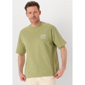 Woodbird - Wbbaine Zhen Tee - T-shirt - Groen - Comfortabel Materiaal