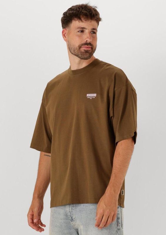 Woodbird - Beam Pho - T-shirt - Ombregrijs / Pastelroze