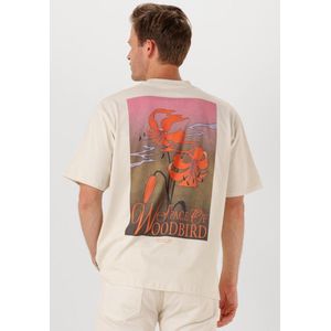 Woodbird - WBBAINE FLOWER TEE - Polo Shirt - Ecru