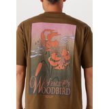 Woodbird - WBBAINE FLOWER TEE - Polo Shirt - Ecru
