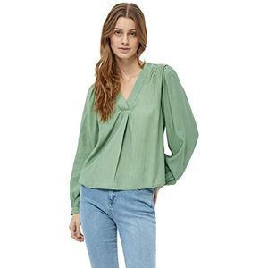 Minus Melana Blouse | Groene Blouses Voor Dames UK | Lente Dames Tops | Maat 10