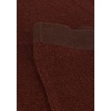 Minus Allie High Waisted Wide Leg Metallic Knit Pant Broeken Dames - Bruin