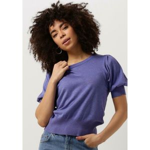 Minus Liva Knit Tee Tops T-shirts Dames - Shirt - Paars
