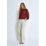 Minus - Livina Straight Leg Pant - Ecru - Dames Pantalon