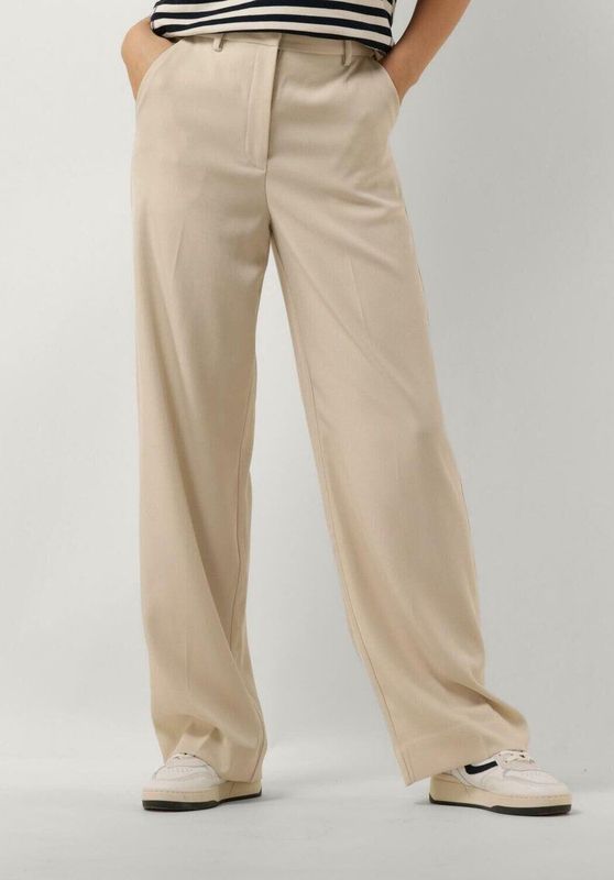 Minus - Livina Straight Leg Pant - Ecru - Dames Pantalon