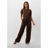 Minus - Wendy Wide Leg Pant - Cargobroek - Bruin