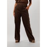 Minus - Wendy Wide Leg Pant - Cargobroek - Bruin