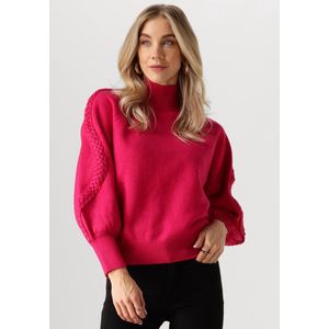 Minus Vera High Neck Knit Pullover Truien & vesten Dames - Sweater - Hoodie - Vest- Roze