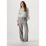 Minus - Liva Long Sleeve Pullover - Grijs - Dames - Gestreepte Trui