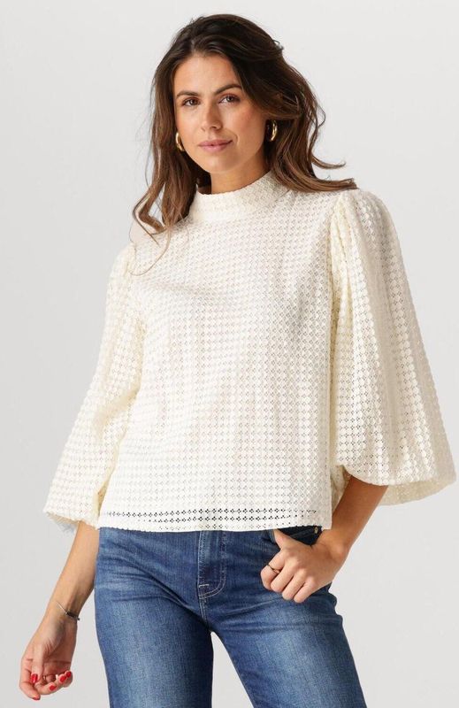 Minus - Fiora - Blouse - Ecru - Luchtige Stof