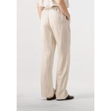 Minus - Sabbi Linen Pant - Wijde Broek - Beige - Gemaakt van Linnen