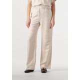 Minus - Sabbi Linen Pant - Wijde Broek - Beige - Gemaakt van Linnen
