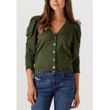 Minus - Seana - Cardigan - Donkergroen - Viscose