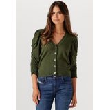 Minus - Seana - Cardigan - Donkergroen - Viscose