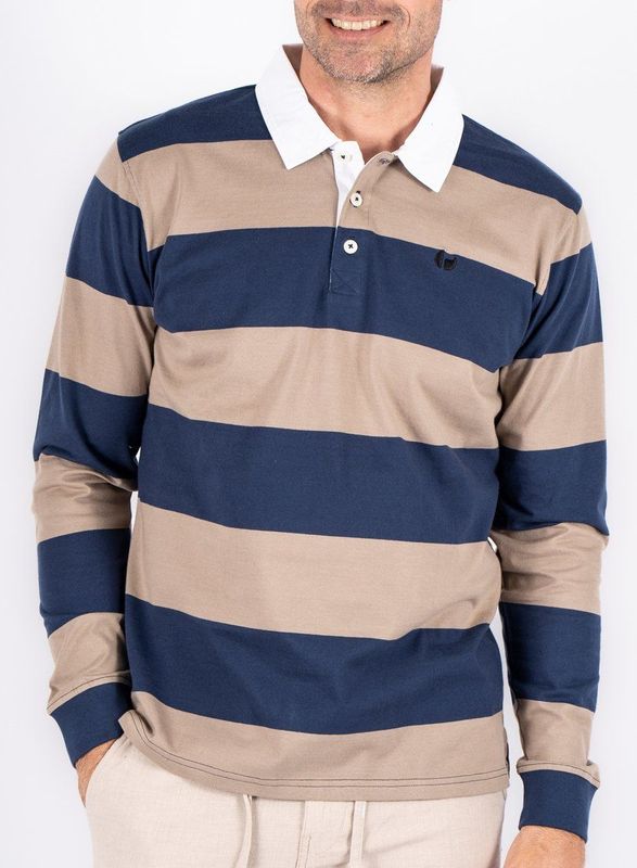 Pre End - 22-100310 - Sweater - 100% Katoen - Dunne Gestreept - Regular Fit