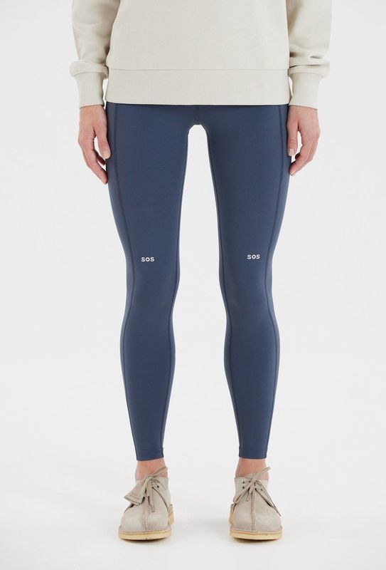 SOS Sportbroek 'Leysin'  duifblauw / wit