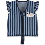 Kinder zwemvest Konges Sløjd Neoprene Float Vest Frill Swan Stripe (1-2 Jaar)