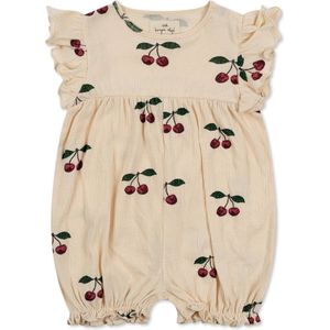 Konges Slojd - Chleo - Romper - Met Ruches - Cherry Print