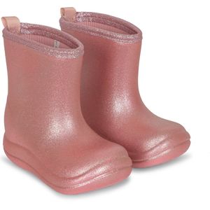 Konges Sl�øjd Luc lichtgewicht thermo laarzen/regenlaarzen - Glitter Rose - Maat 24-25