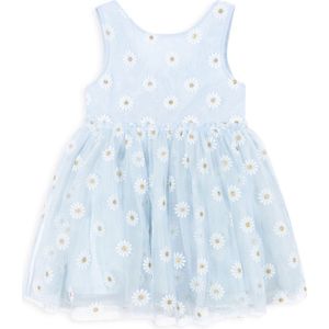 Konges Sløjd - Nelly - Tule Jurk - Blauw - 100% Polyester met 100% Katoenen Voering