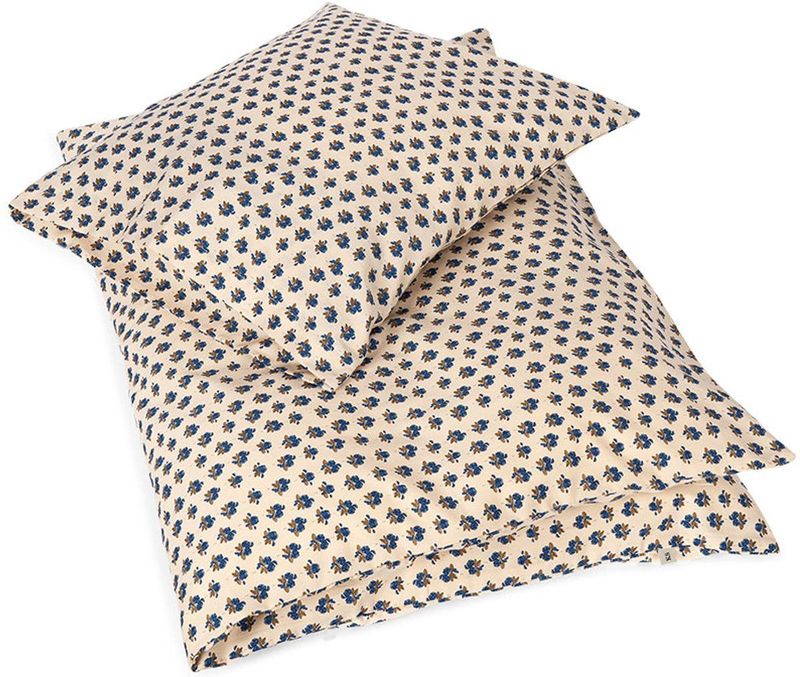 Konges Slojd - Junior Beddengoed - Piccoloblu - 100% Biologisch Katoen - Inclusief Dekbedovertrek en Kussensloop